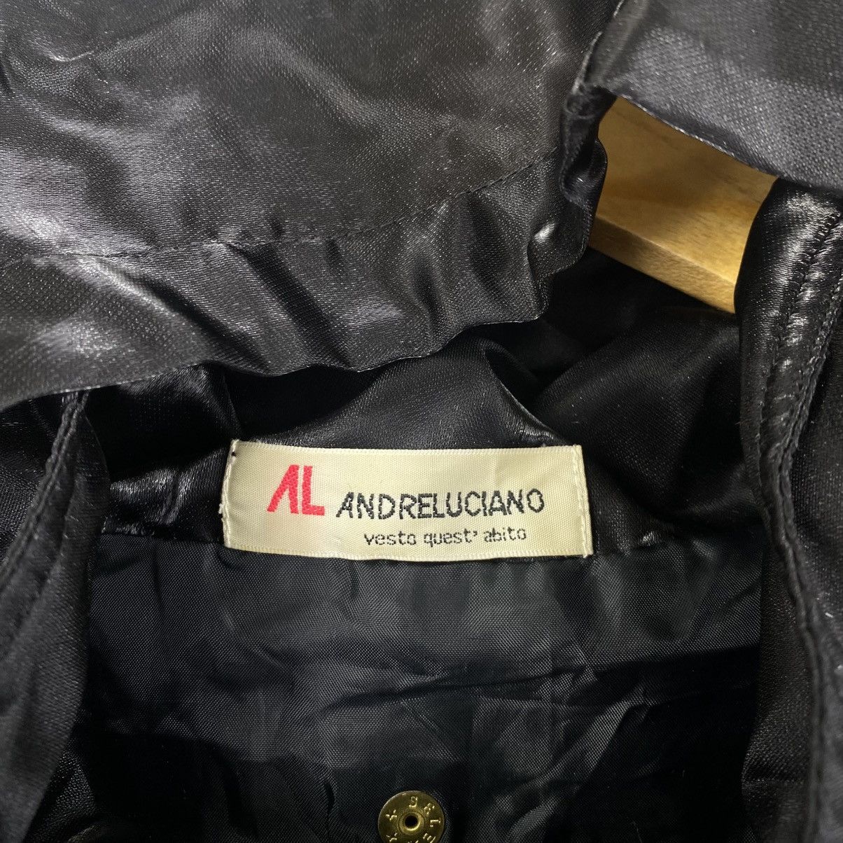 Andreluciano Vintage 90s ANDRE LUCIANO Jacket Parka Zipper Design Black Size US L / EU 52-54 / 3 - 5 Thumbnail