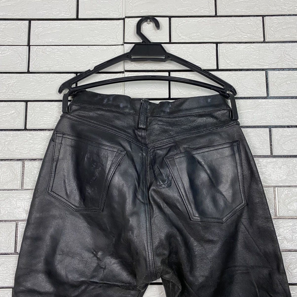 Japanese Brand Vintage Leather Pants Racing Wear Issey Miyake Size US 28 / EU 44 - 11 Thumbnail