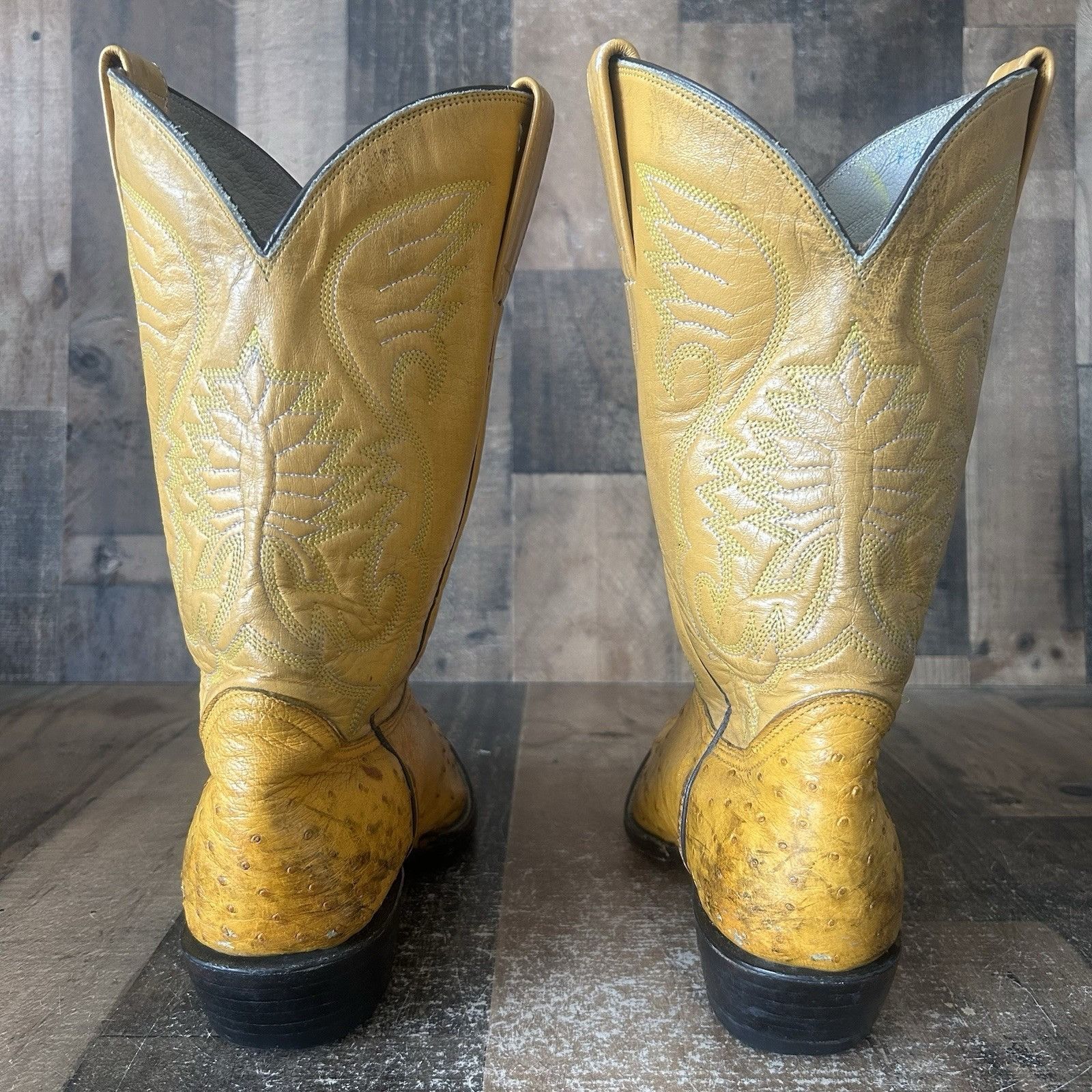 Vintage Custom Vintage Unbranded Ostrich Cowboy Boots Mens 9 Size US 9 / EU 42 - 9 Thumbnail