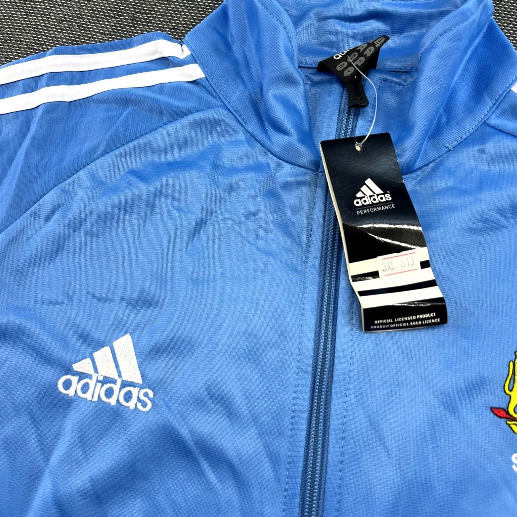 Adidas Adidas Somalia Jacket Mens Large Football Full Zip Track Blue Soccer Size US L / EU 52-54 / 3 - 7 Thumbnail