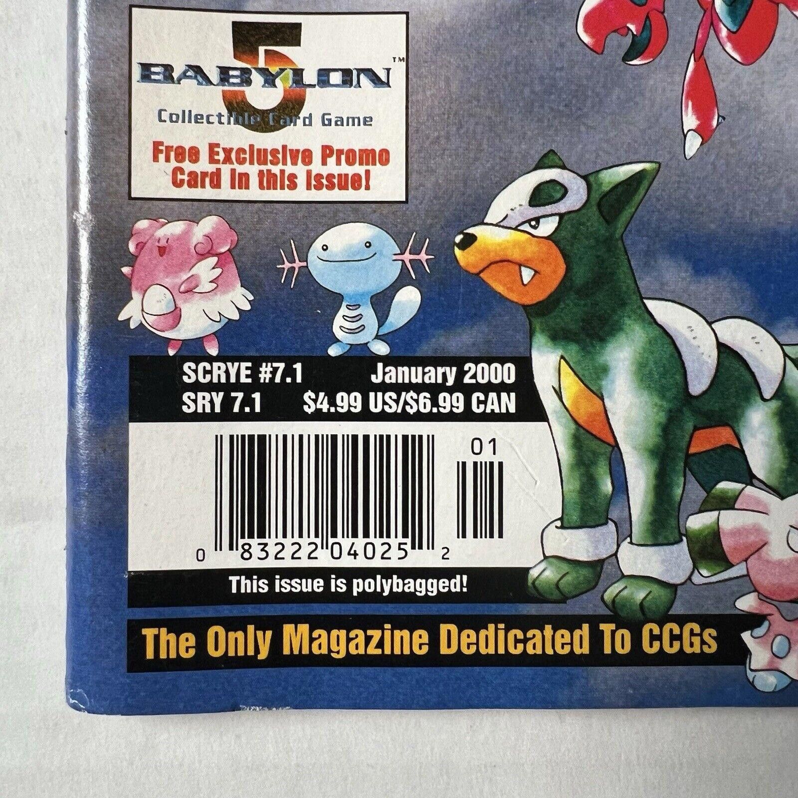 Pokemon VTG SCRYE Magazine JAN 2000 ISSUE #7.1 POKEMON Y2K Read! Size ONE SIZE - 7 Thumbnail