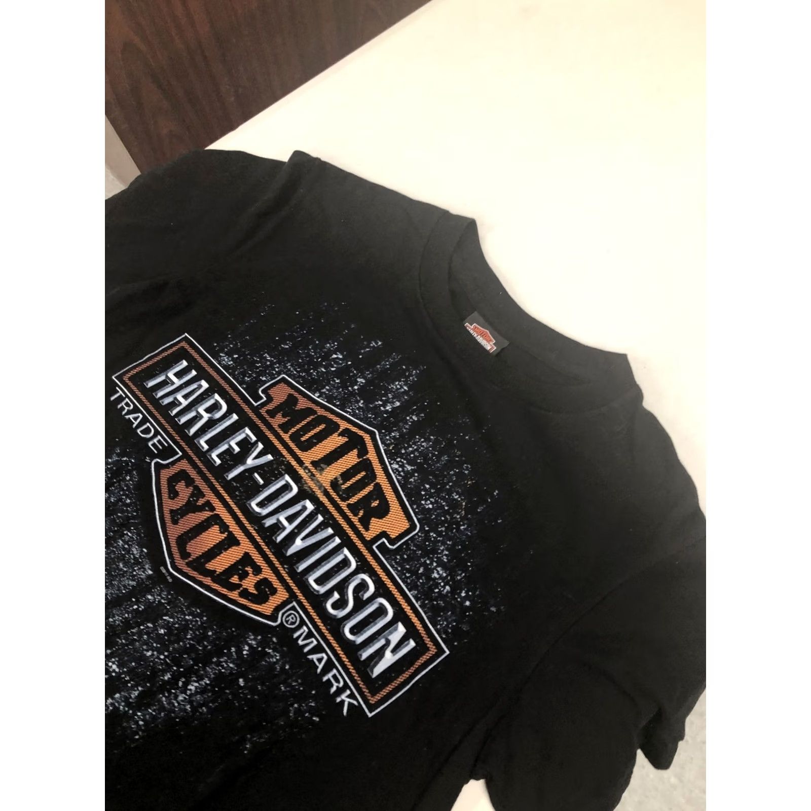 Harley Davidson Harley-Davidson T-Shirt Men M Black Solid Crew Neck Short Sleeve Graphic Print Bicycle Motorcycle Theme Southaven, MS World Size US M / EU 48-50 / 2 - 7 Thumbnail
