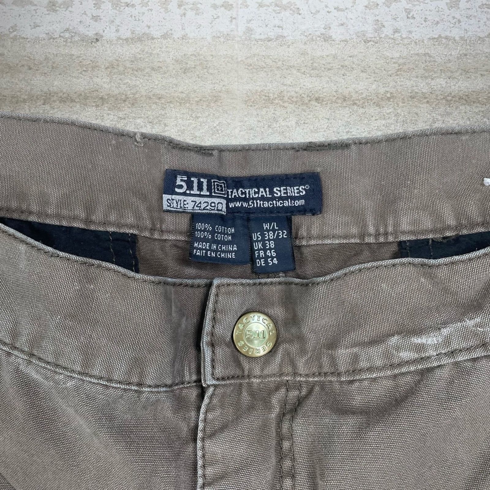 5.11 Vintage 90s 5.11 Tactical Pants 38x32 Baggy Green Cargos Size US 38 / EU 54 - 4 Thumbnail