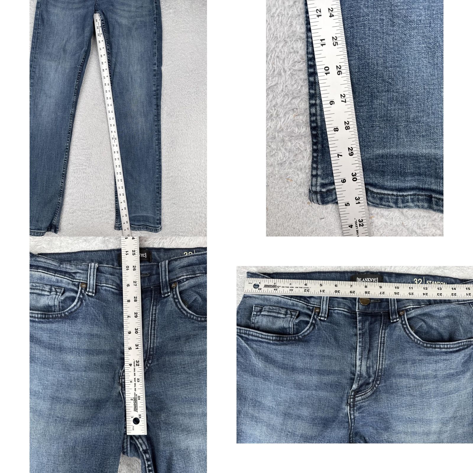 Vintage BLANKNYC Jeans Mens 32 Blue Stanton Slim Fit Denim Stretch Casual SDM418 Jeans Size US 32 / EU 48 - 8 Thumbnail