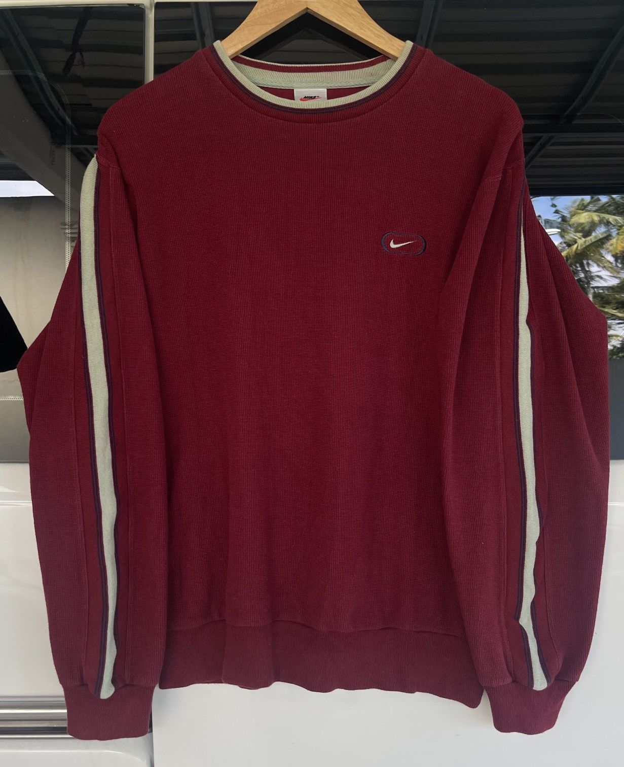 Nike Vintage 90s Nike SideTape Sweatshirt Size US M / EU 48-50 / 2 - 1 Thumbnail