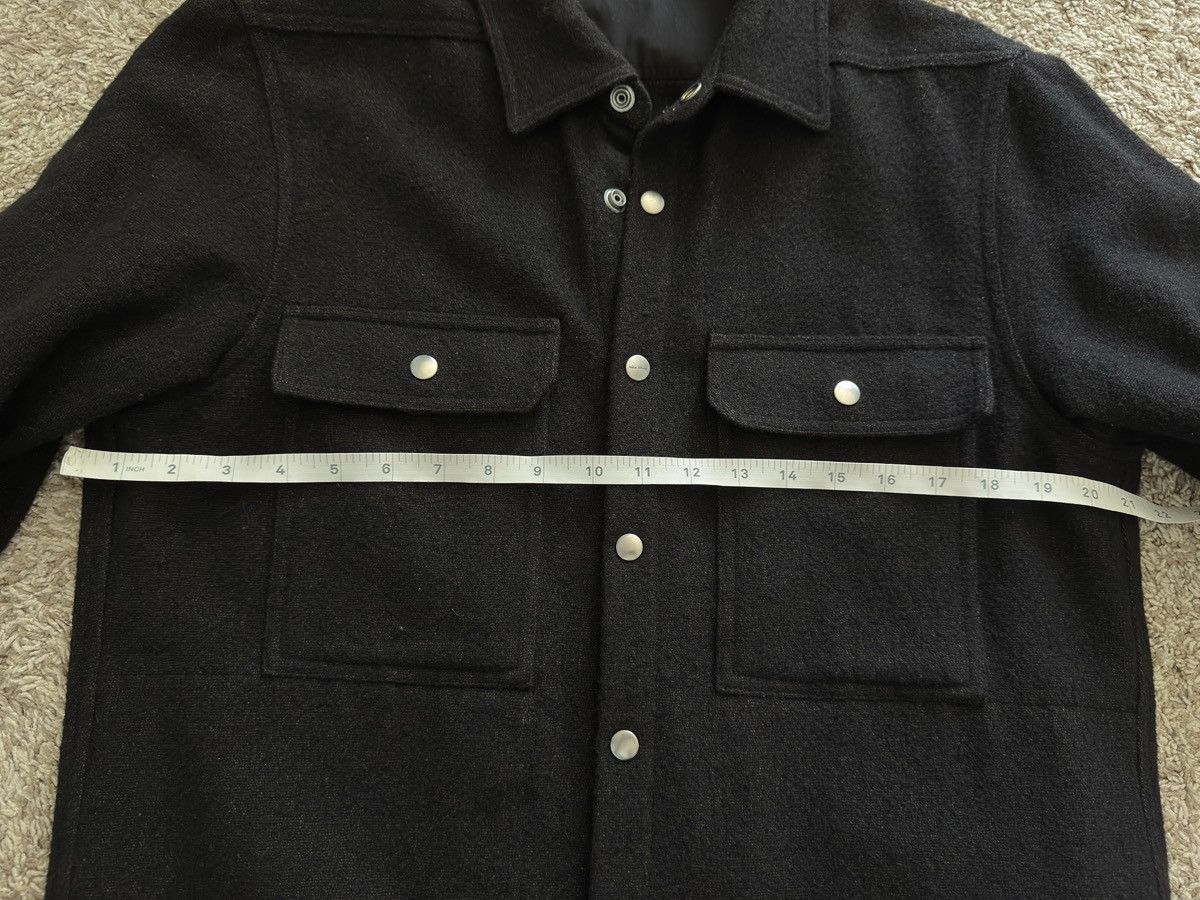 Rick Owens FW18 SISYPHUS Boiled Wool Overshirt Worker Outershirt Size US M / EU 48-50 / 2 - 8 Thumbnail