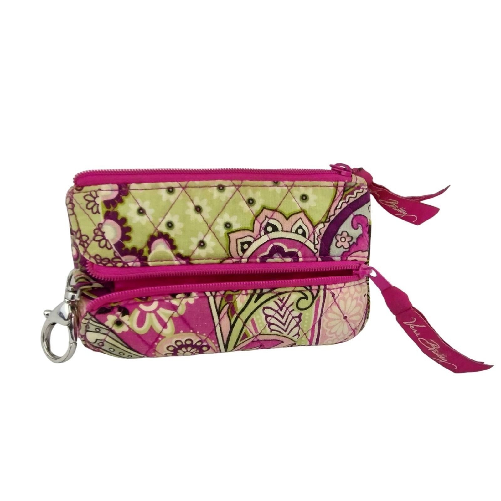 Vera Bradley Vera Bradley 5.5 inch Zippered Keychain Wallet Pink Paisley Size ONE SIZE - 2 Thumbnail