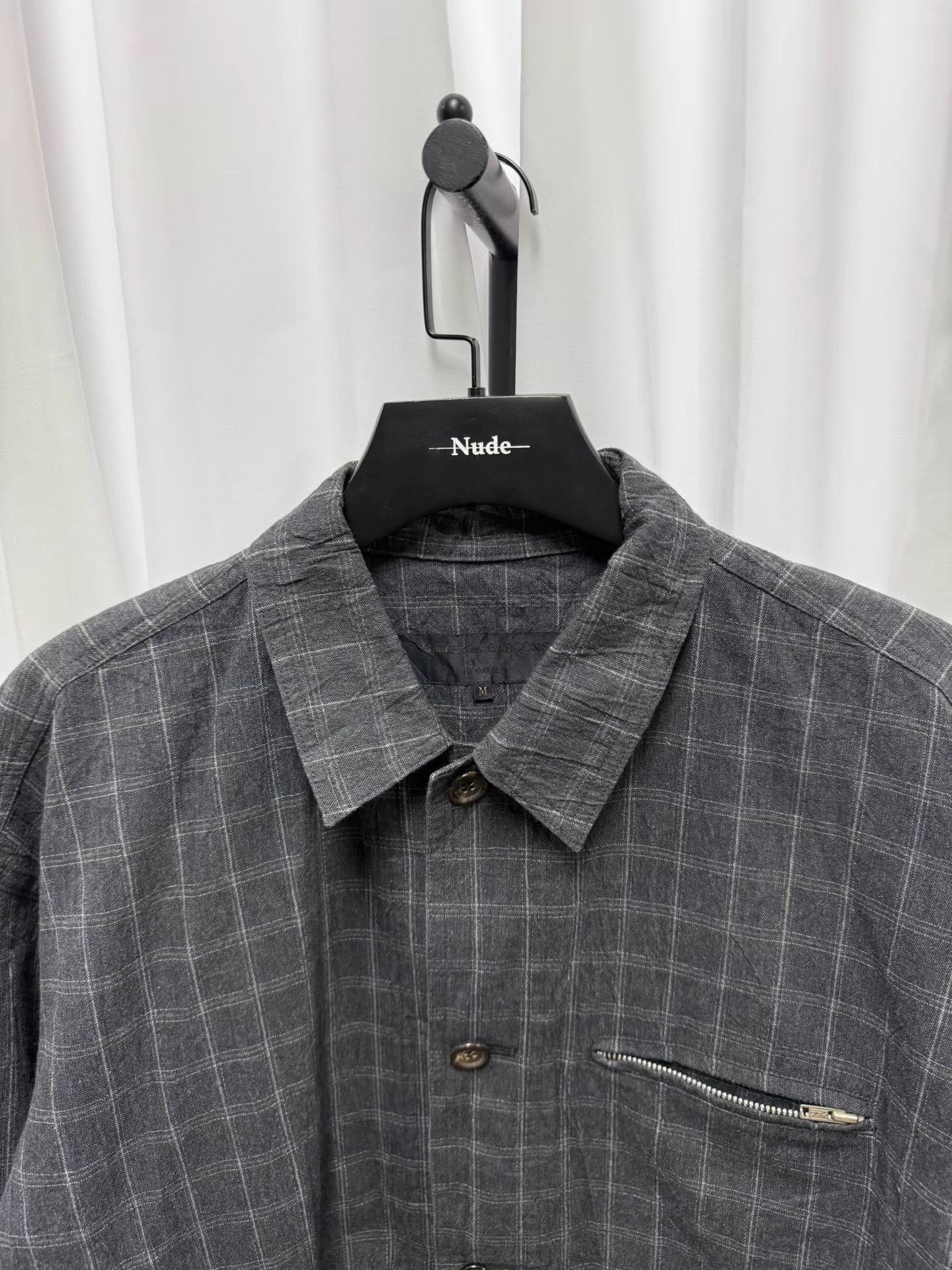 Comme des Garcons Homme Comme des Garçons Homme Plaid Pleated Pocket Jacket K20 Size US M / EU 48-50 / 2 - 3 Thumbnail