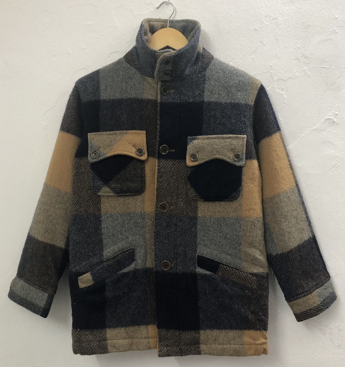 Van × Vintage Vintage Van Jac Wool Check Light Jacket Size US M / EU 48-50 / 2 - 1 Thumbnail
