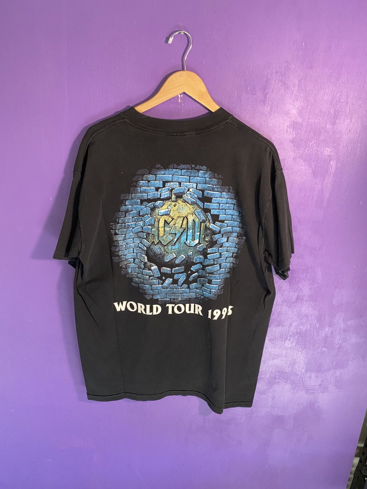 Band Tees Vintage 1996 ACDC world tour lady liberty t-shirt Size US XL / EU 56 / 4 - 2 Thumbnail