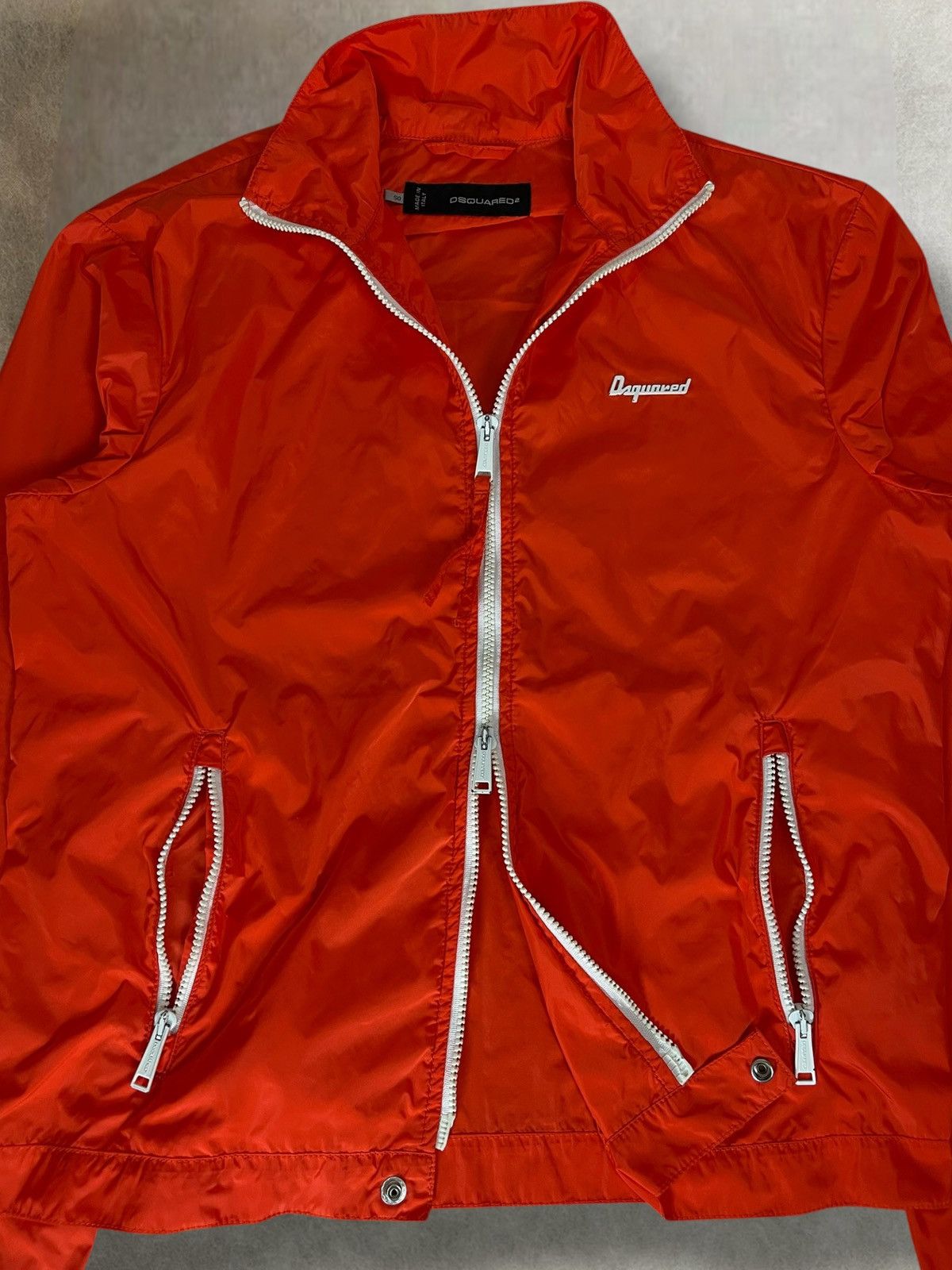 Dsquared2 SS2010 Dsquared2 orange nylon biker jacket Size US M / EU 48-50 / 2 - 6 Thumbnail