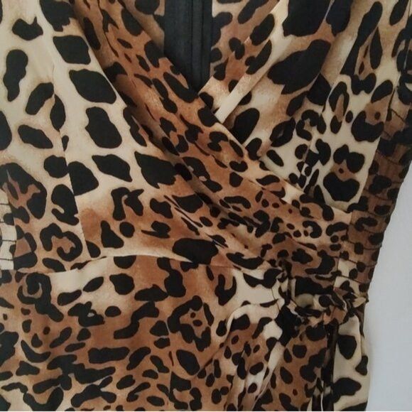 Nanette Lepore Nanette Lepore silk leopard wrap mini dress 0 Size XS / US 0-2 / IT 36-38 - 10 Thumbnail
