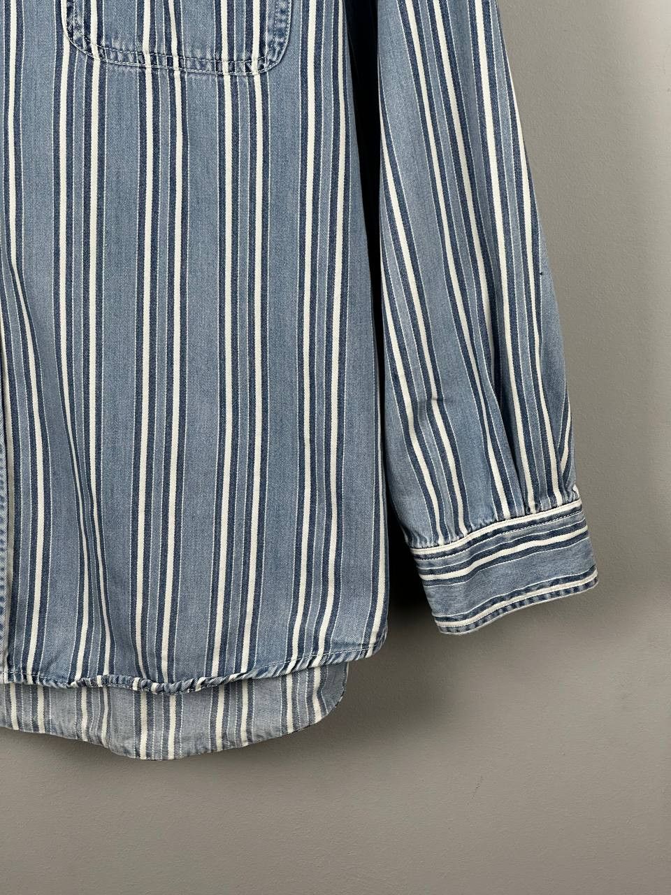 Levi's Vintage Clothing Rare 90s Striped Levi’s Vintage Denim Shirt Long Sleeve Size US L / EU 52-54 / 3 - 5 Thumbnail