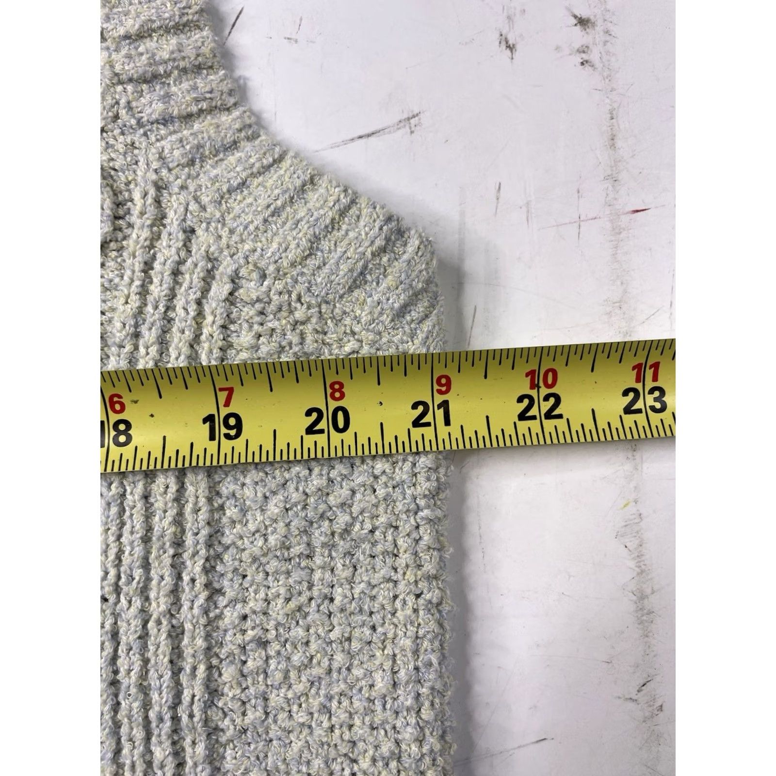 Beams Plus Beams Plus Mens Sweater Vest Cable-Knit V-Neck Multicolor Large Cotton Linen Blend Size US L / EU 52-54 / 3 - 5 Thumbnail