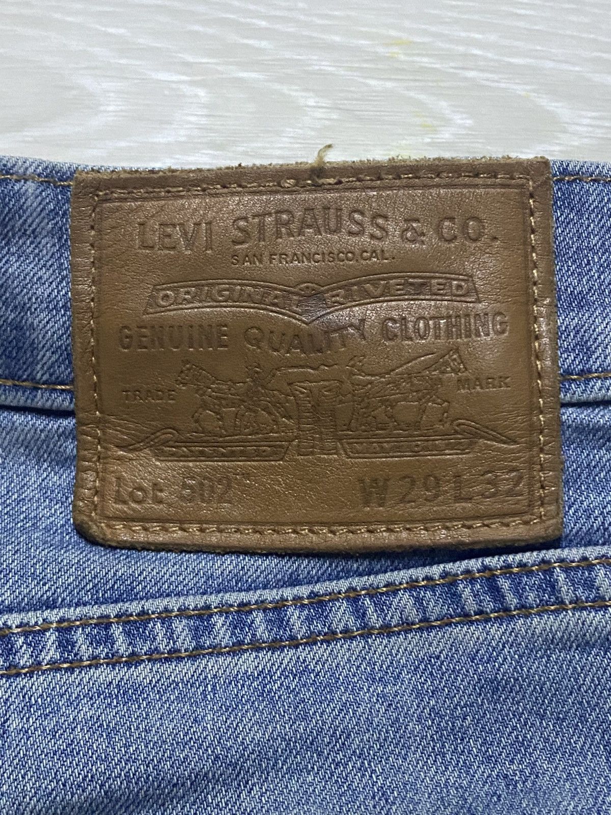 Levi's Vintage Levis 502 Faded Wash Distressed Slim Fit Size US 30 / EU 46 - 10 Thumbnail