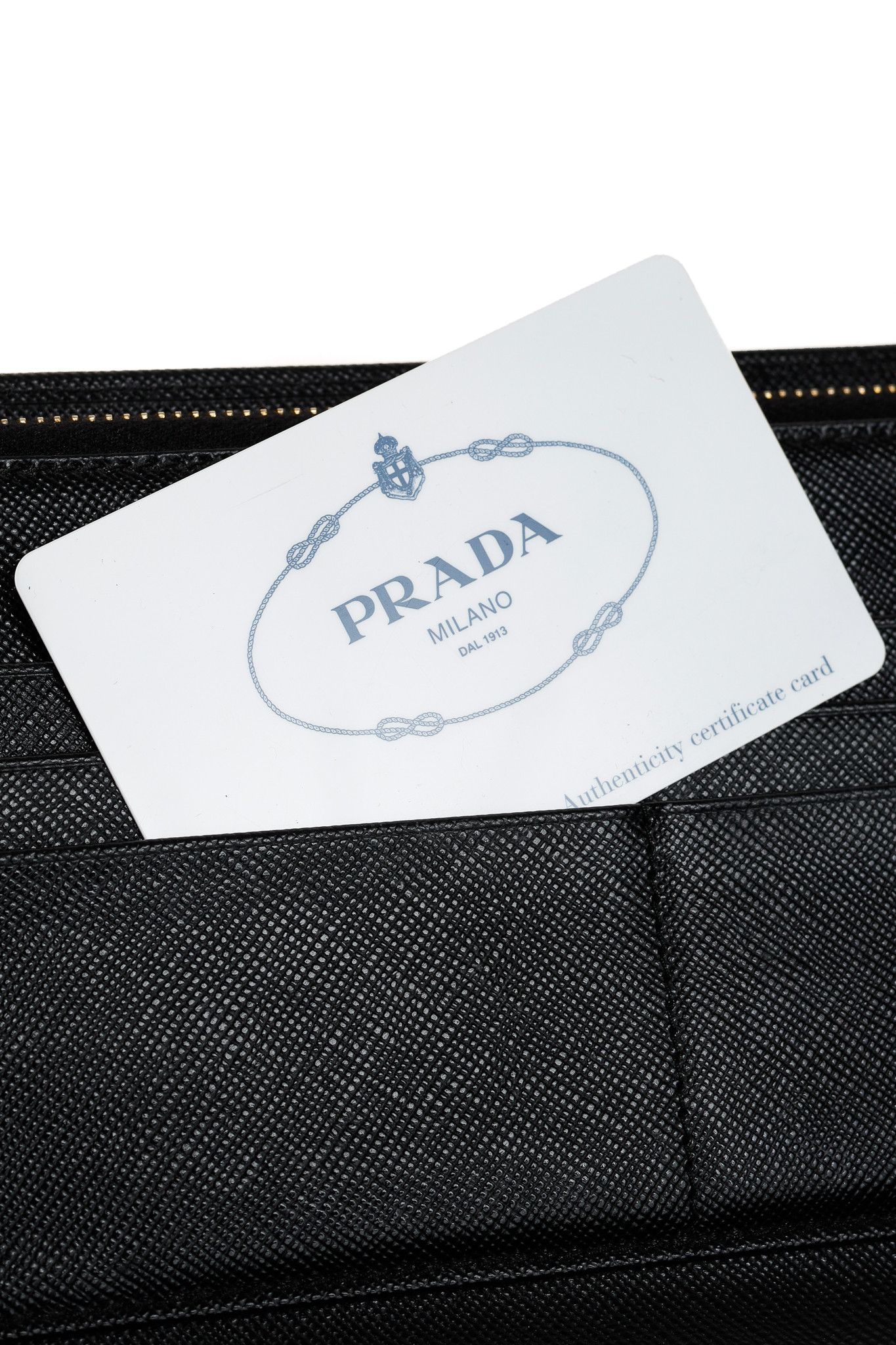 Prada Prada Large Black Saffiano Leather Wallet Size ONE SIZE - 12 Thumbnail