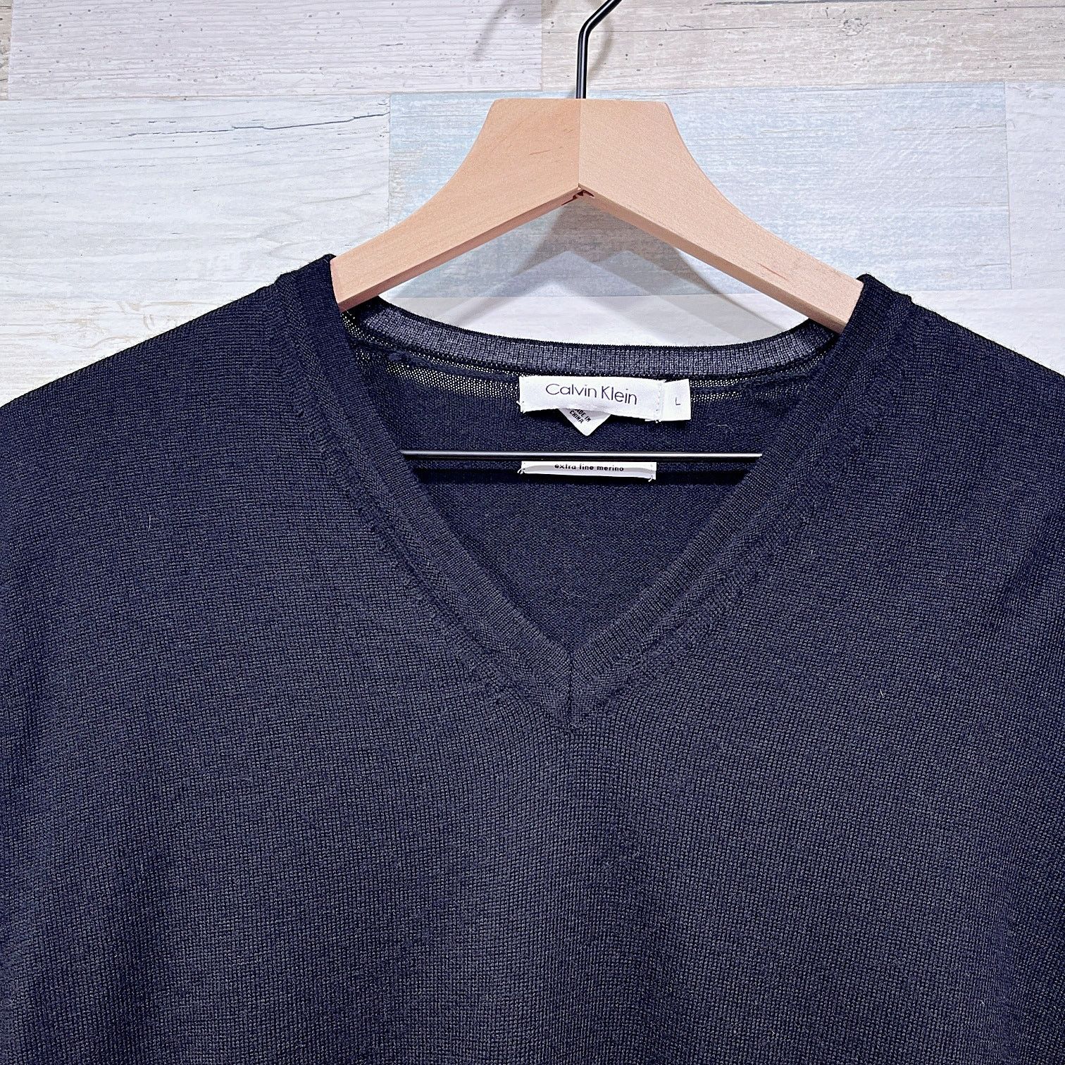 Calvin Klein Calvin Klein 100% Extra Fine Merino Wool Sweater Mens L Size US L / EU 52-54 / 3 - 2 Thumbnail