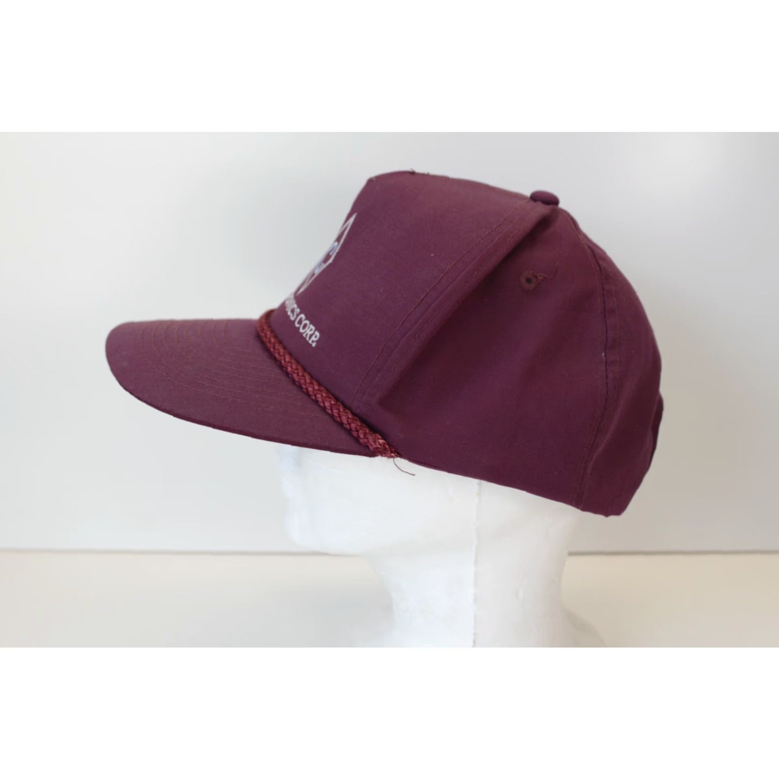 Vintage VINTAGE Waytec Electronics Core WEC Snapback Hat Maroon Rope Bill Size ONE SIZE - 5 Thumbnail