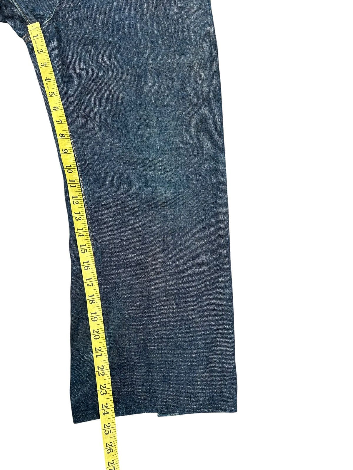 Kapital VINTAGE WRANGLER BLUE BELL SELVEDGE BAGGY SHORT DENIM JEANS Size US 32 / EU 48 - 14 Thumbnail