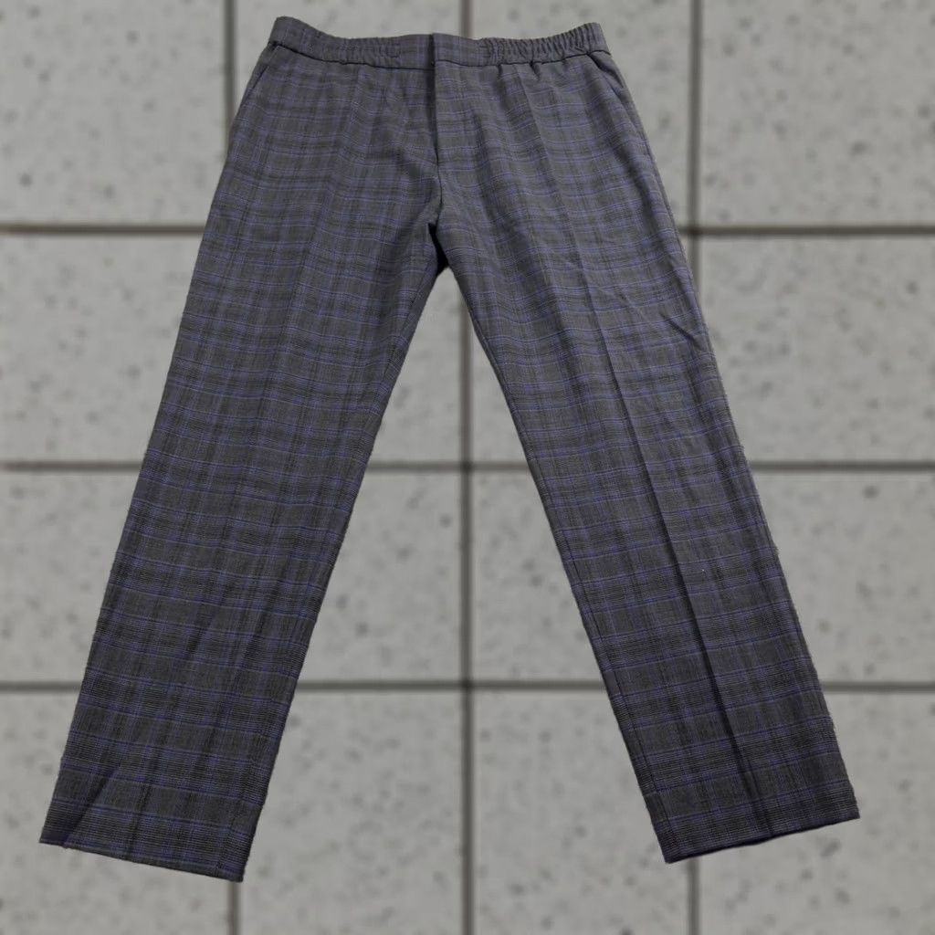 Vintage Hugo Boss Pants Mens 34X28 Gray Wool Chino Trouser Slacks Drawstring Stretch Dress Pants Regular Mens 34 Gray Front Flat Pocket Wool/Polyester/Spandex Size US 34 / EU 50 - 1 Thumbnail