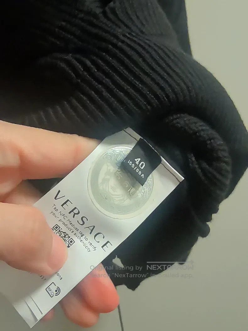 Versace Versace Black cut-out knitted sweater Size US XXS / EU 40 - 5 Thumbnail