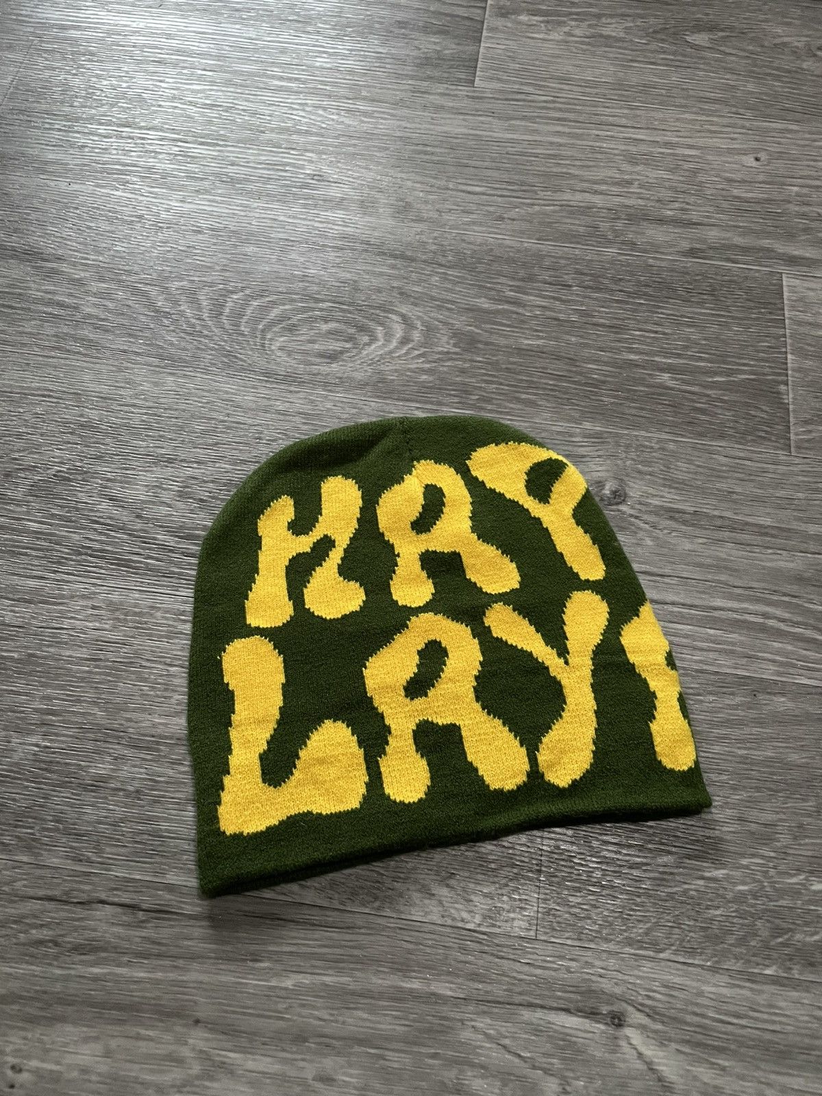 Other Y2K Green Graffiti Hip-Hop Streetwear Winter Beanie Hat Size ONE SIZE - 1 Thumbnail