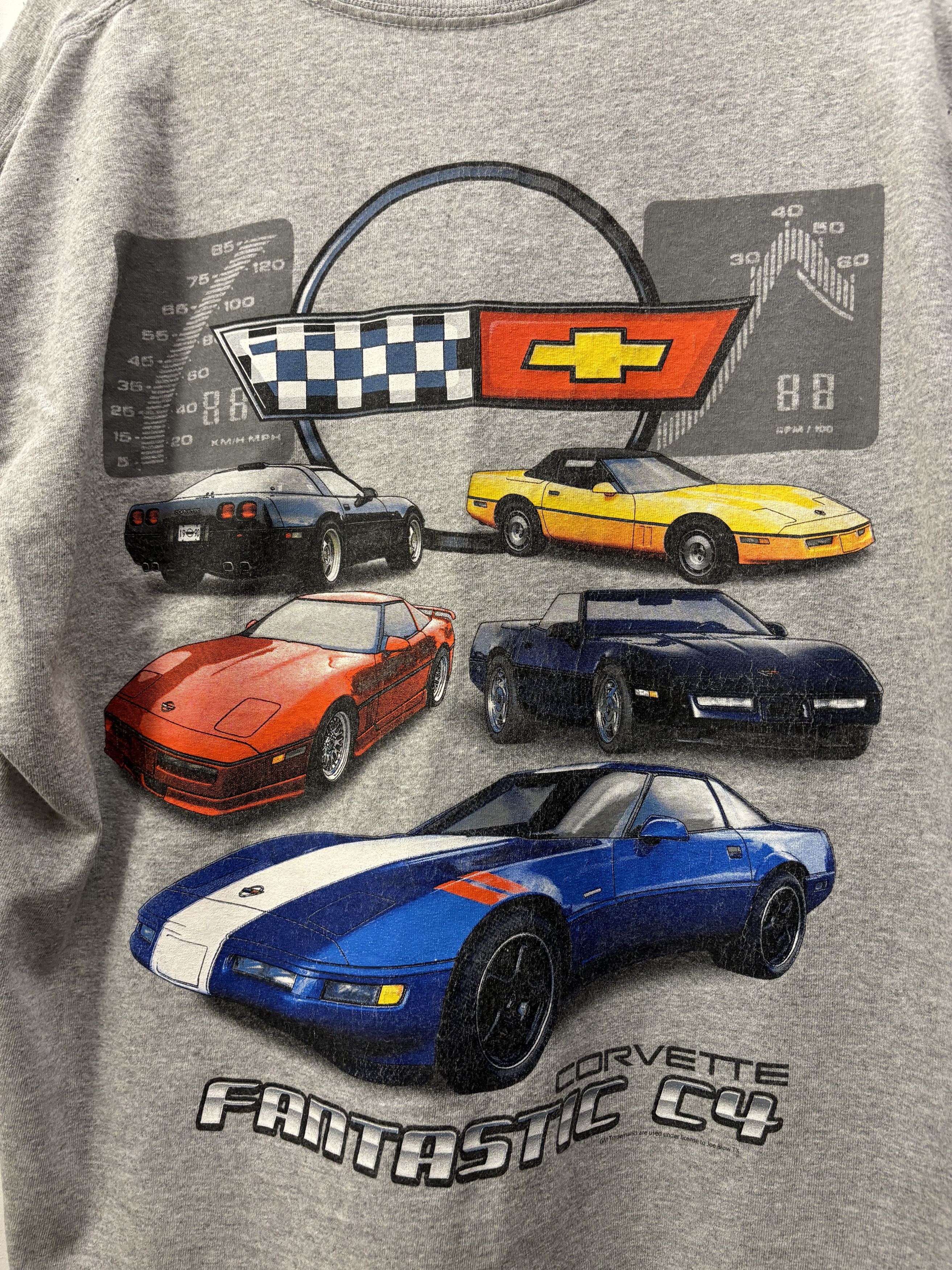 Ford × Vintage Vintage Corvette C4 Car Back Print Tee Size US L / EU 52-54 / 3 - 5 Thumbnail