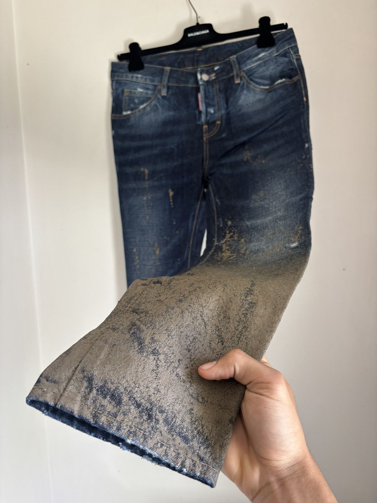 Dsquared2 Dsquared2 SS12 Mud Splash Skinny jeans Size US 32 / EU 48 - 1 Thumbnail