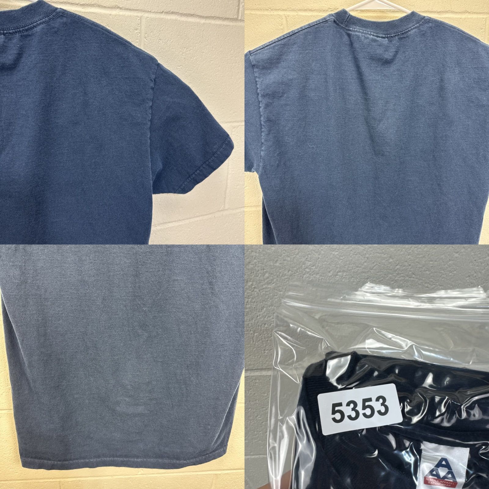 Vintage VINTAGE Alstyle Apparel & Activewear Dog T-Shirt Shirt Men L Blue Graphic Print Short Sleeve Crew Neck Funny Dog Theme 90s Size US L / EU 52-54 / 3 - 9 Thumbnail