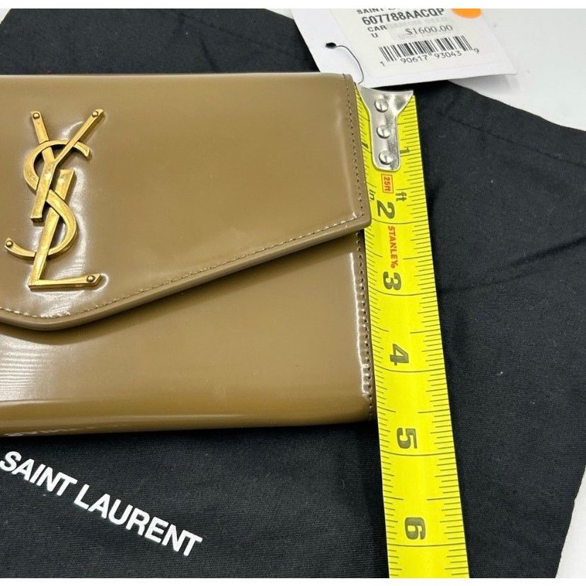 Yves Saint Laurent Saint Laurent Ysl Tan Leather Clutch/chain wallet Size ONE SIZE - 11 Thumbnail