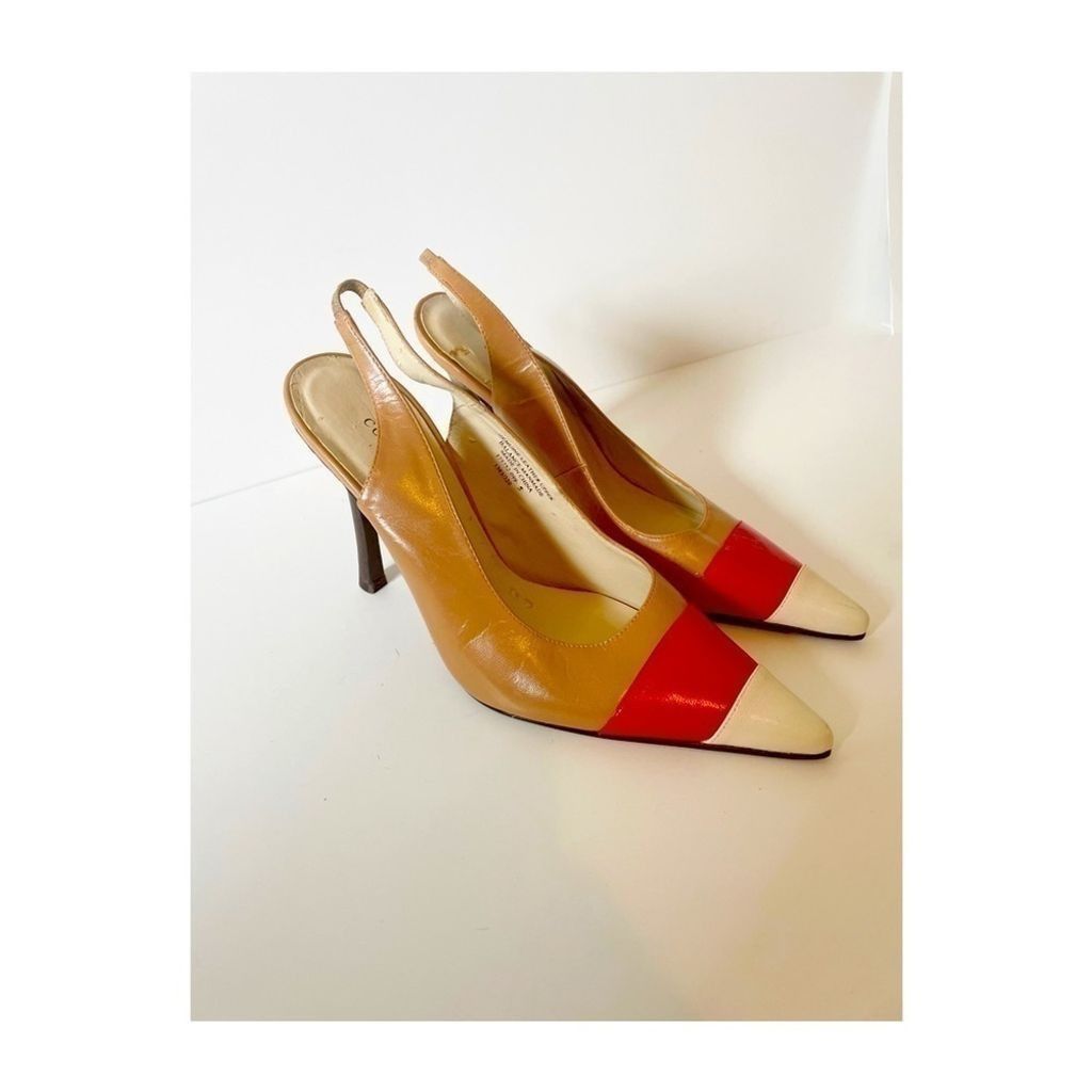The Unbranded Brand Colin Stuart Slingback Colorblock Shoes Size US 5 / IT 35 - 2 Thumbnail