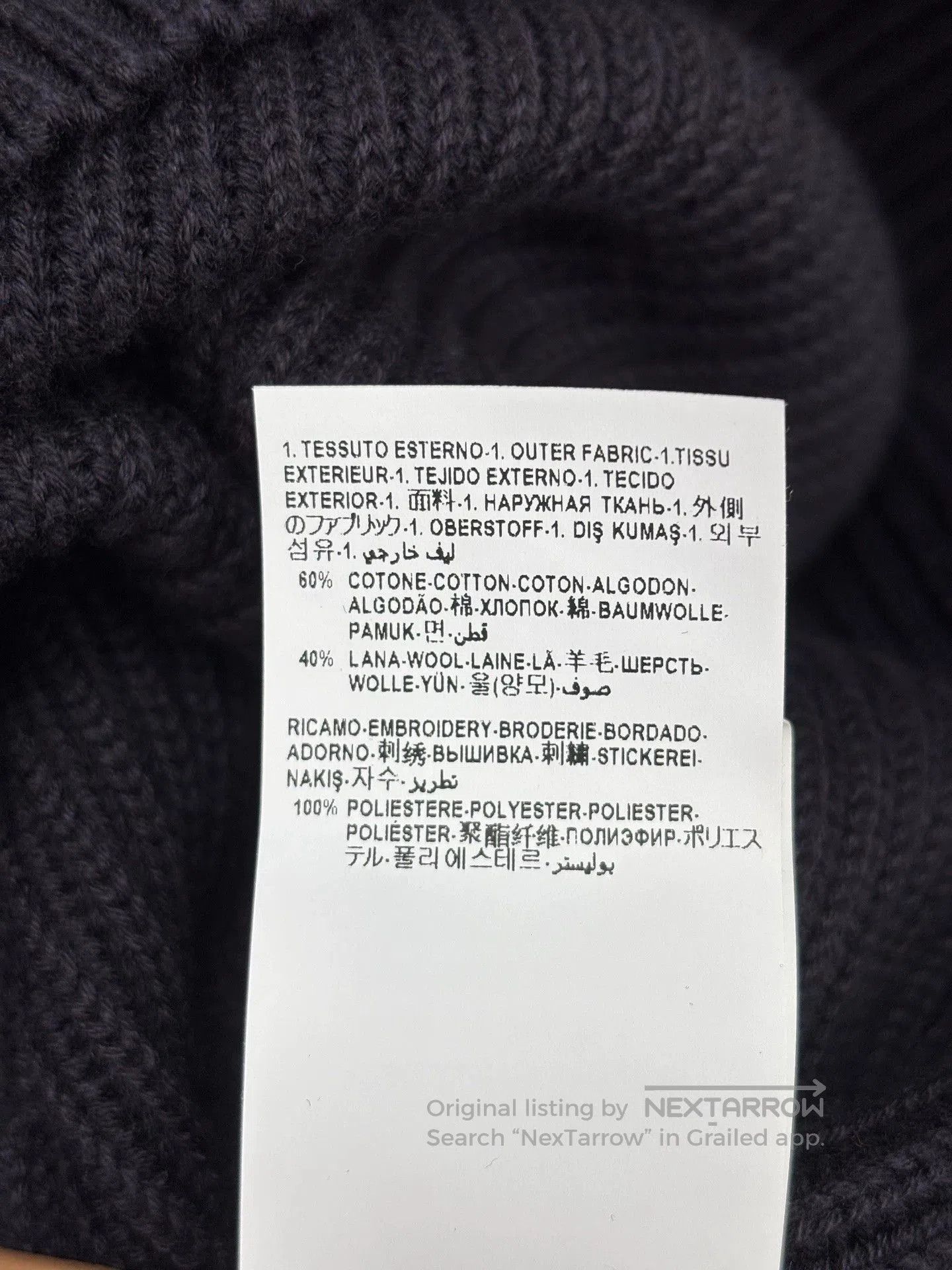 Versace versace embroidered sweater with colorful sleeves. Size US L / EU 52-54 / 3 - 4 Thumbnail