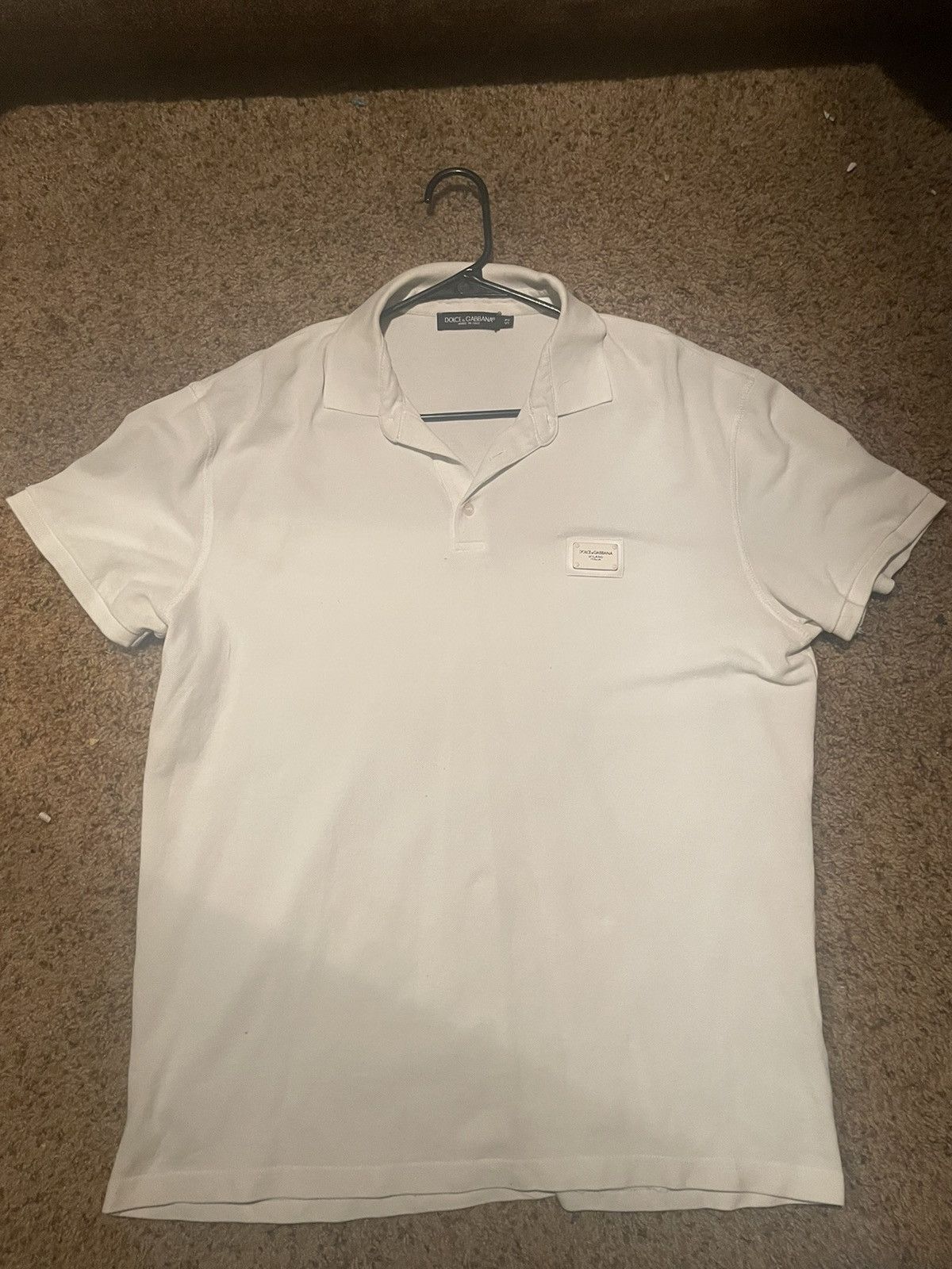 Dolce & Gabbana Dolce & Gabbana White Polo Size US M / EU 48-50 / 2 - 1 Thumbnail