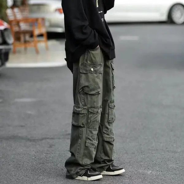 VIBE Workwear Pants Green Loose Street Size US 32 / EU 48 - 8 Thumbnail