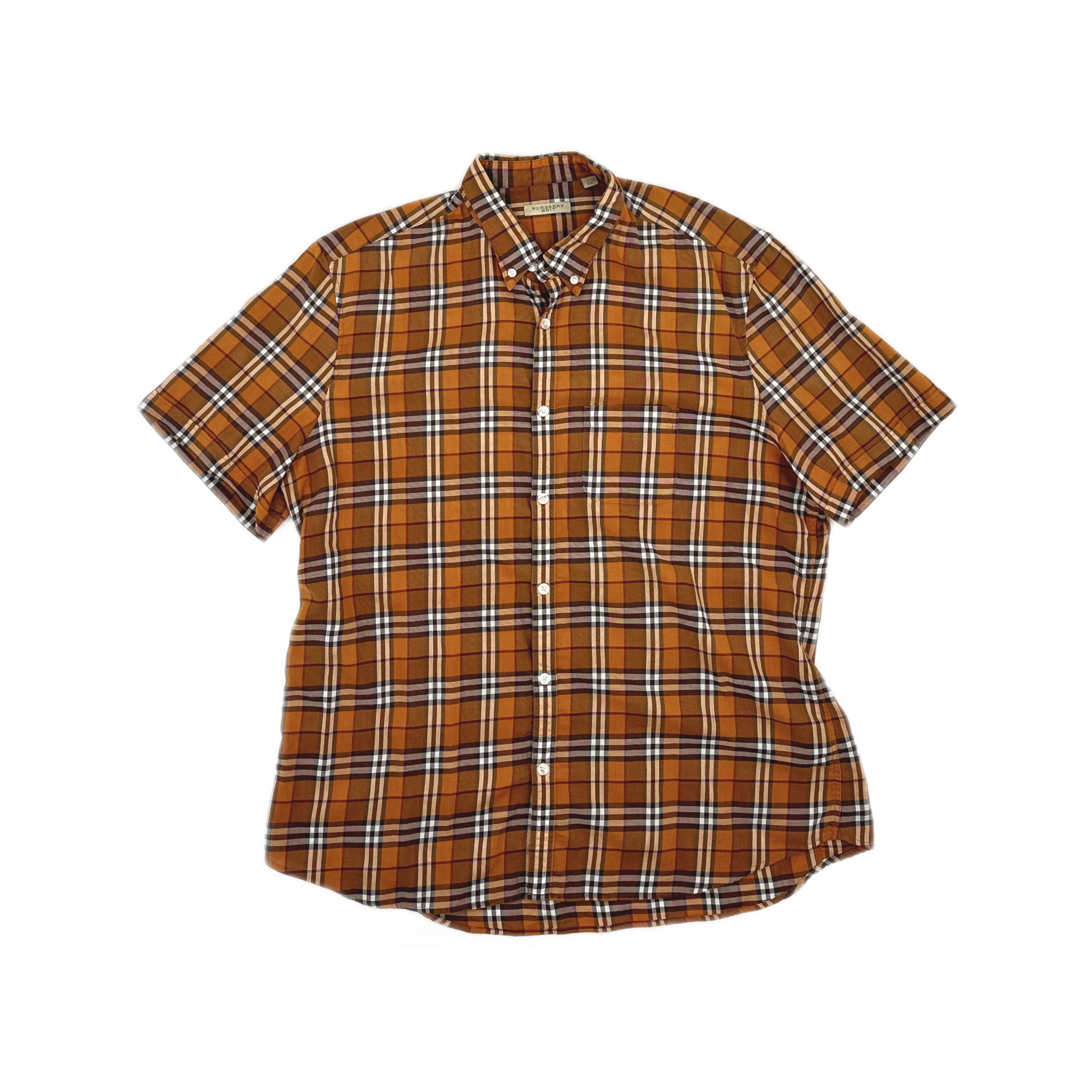 Burberry Burberry Brown Check Button Up Shirt XXL Size US XXL / EU 58 / 5 - 1 Thumbnail
