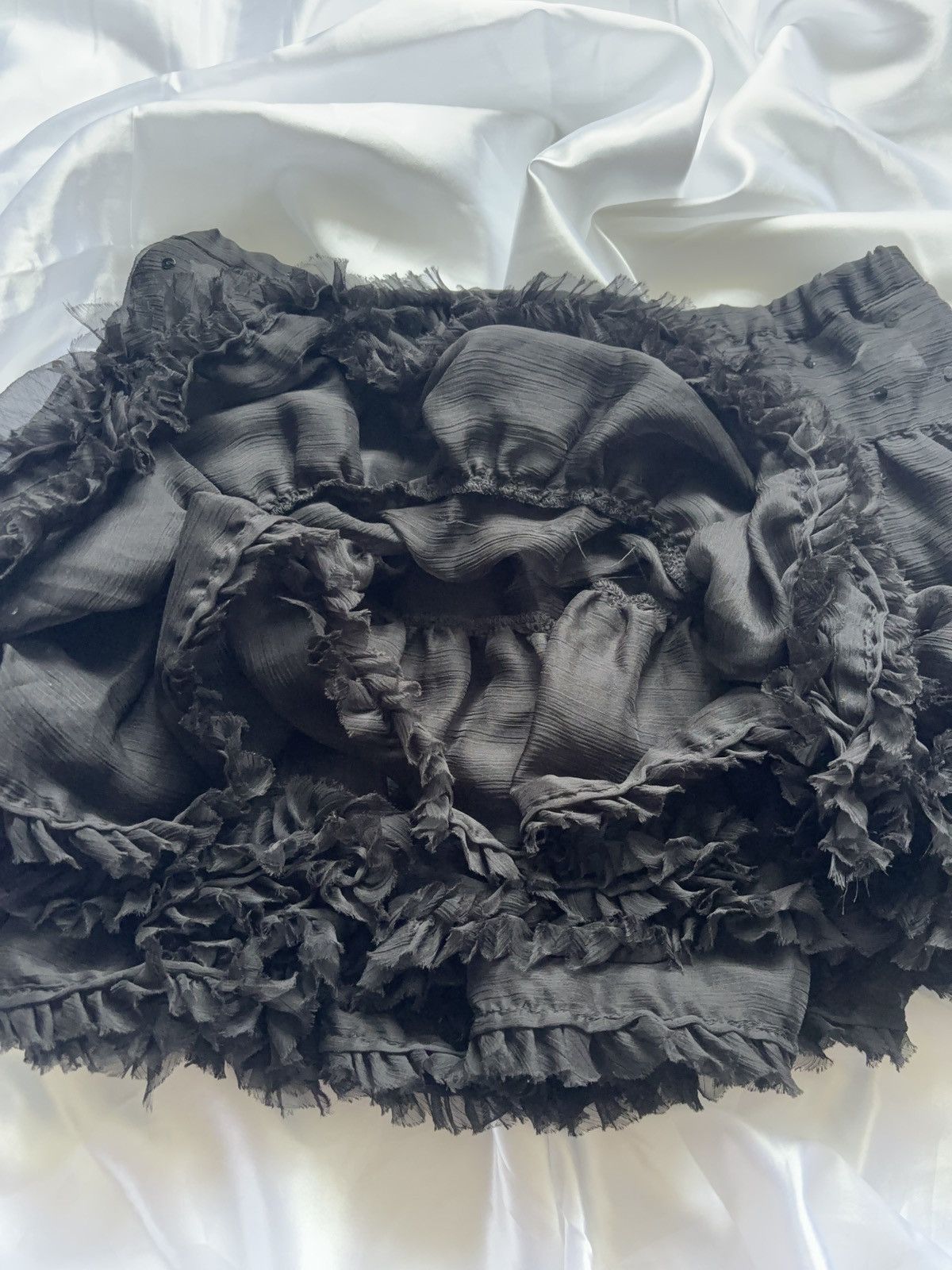 Japanese Brand Flared sexy micro mini vintage mesh skirt Size 26" / US 2 / IT 38 - 5 Thumbnail