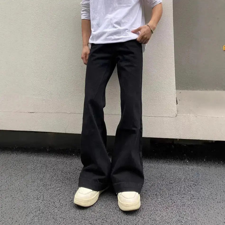 Japanese Brand Retro loose straight leg micro flared jeans Size US 30 / EU 46 - 2 Thumbnail
