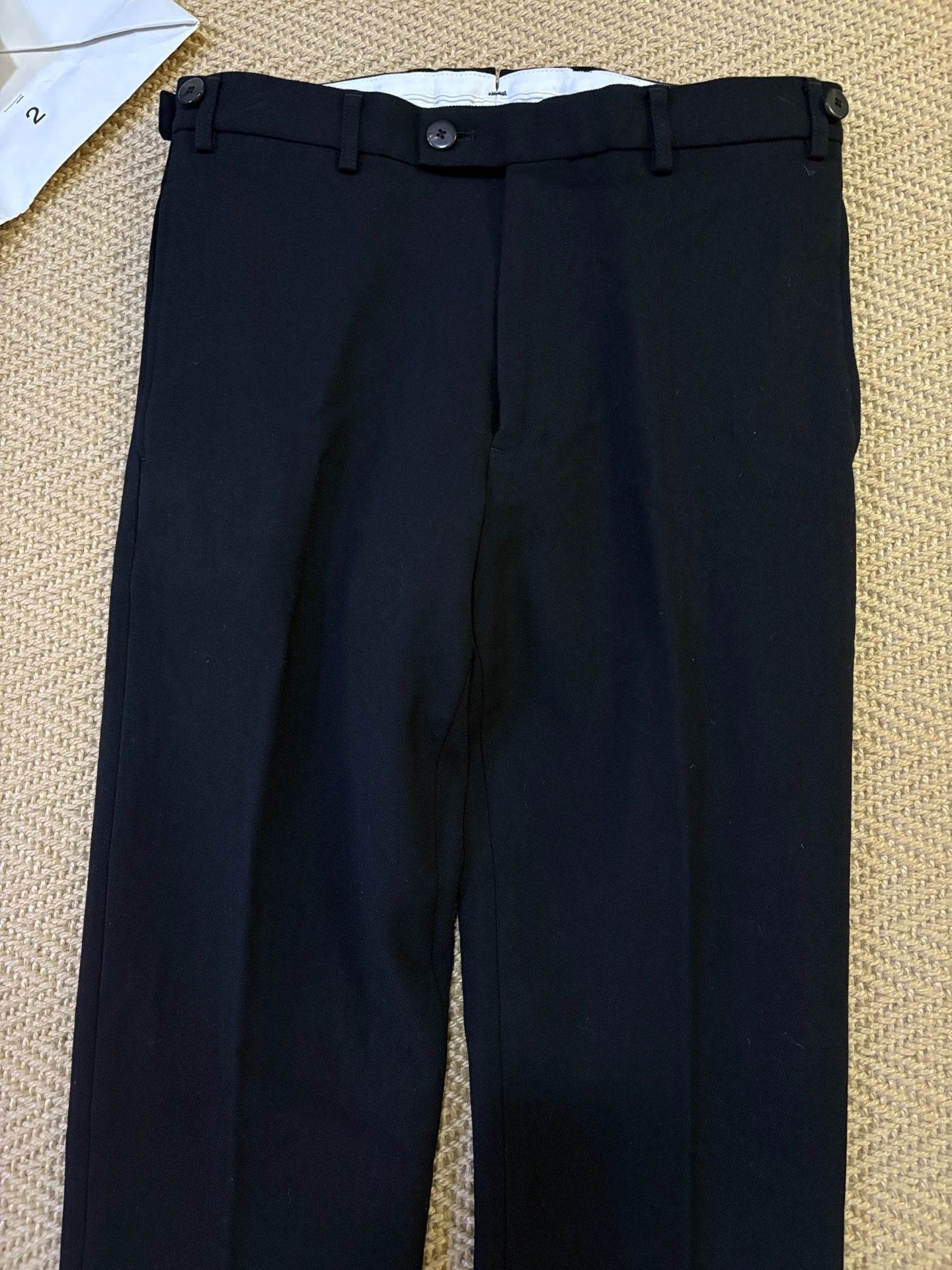 Visvim VISVIM HIGH-WATER SLACKS WOOL BLEND Size 2 Black Size US 32 / EU 48 - 3 Thumbnail