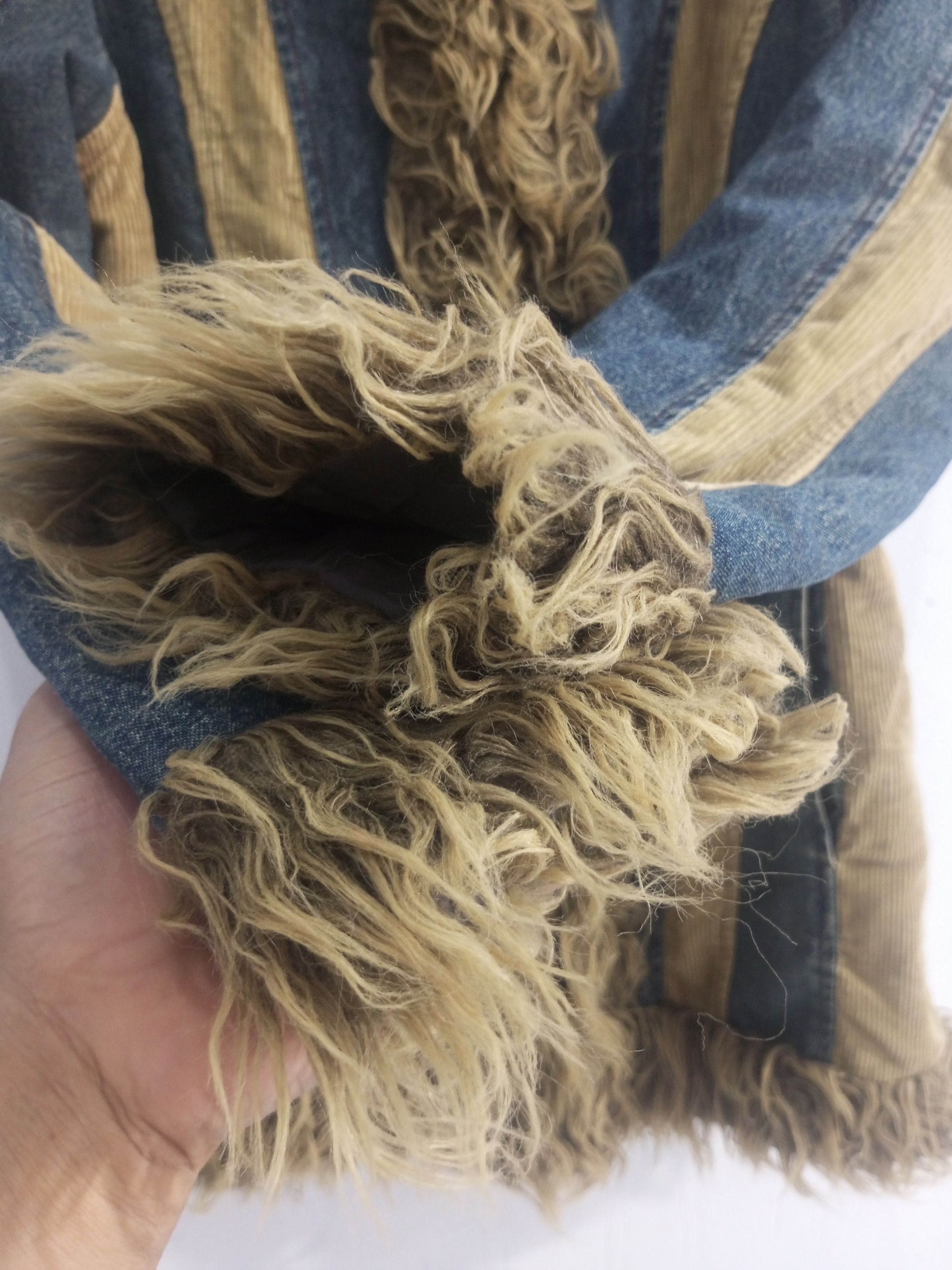 20471120 Here there fur jacket denim mix corduroy hidden pocket Size US M / EU 48-50 / 2 - 11 Thumbnail