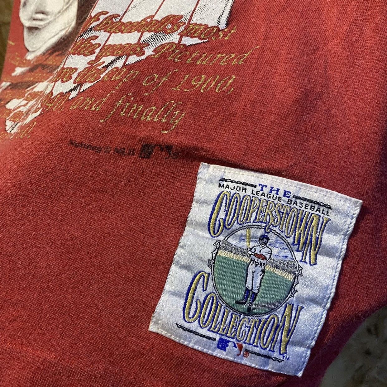 MLB × Nutmeg × Vintage Cincinnati Reds Baseball Club Vintage Red T-Shirt Tee Size US L / EU 52-54 / 3 - 4 Thumbnail