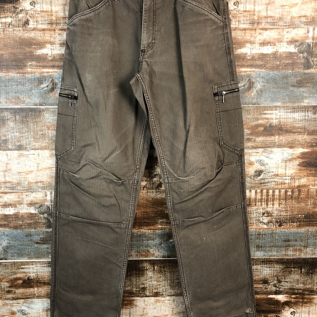 Faded Glory × Japanese Brand Dogman Brown Cargo Multipocket Pants #A2528 Size US 31 - 5 Thumbnail