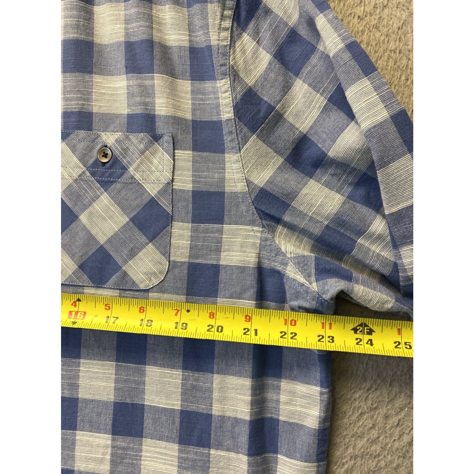 Flag & Anthem VINTAGE Flag & Anthem Shirt Blue Plaid Button Long Sleeve Cotton Casual Mens L Size US L / EU 52-54 / 3 - 5 Thumbnail