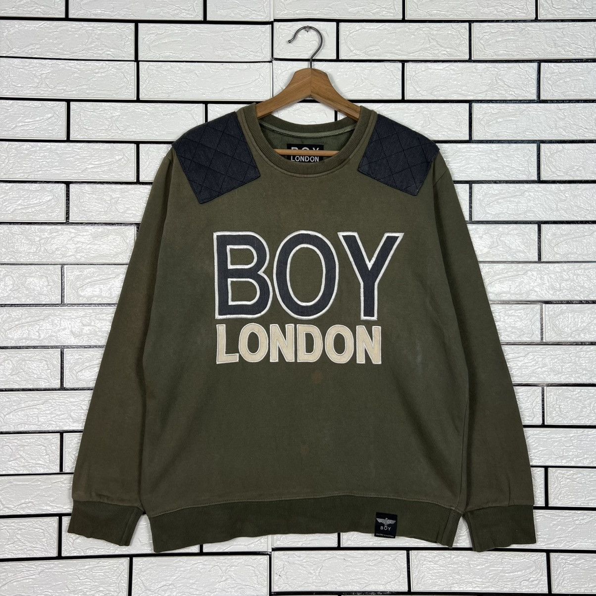 Boy London BOY LONDON Big Logo Khaki Crewneck Sweatshirt #4007-C182 Size US L / EU 52-54 / 3 - 1 Thumbnail