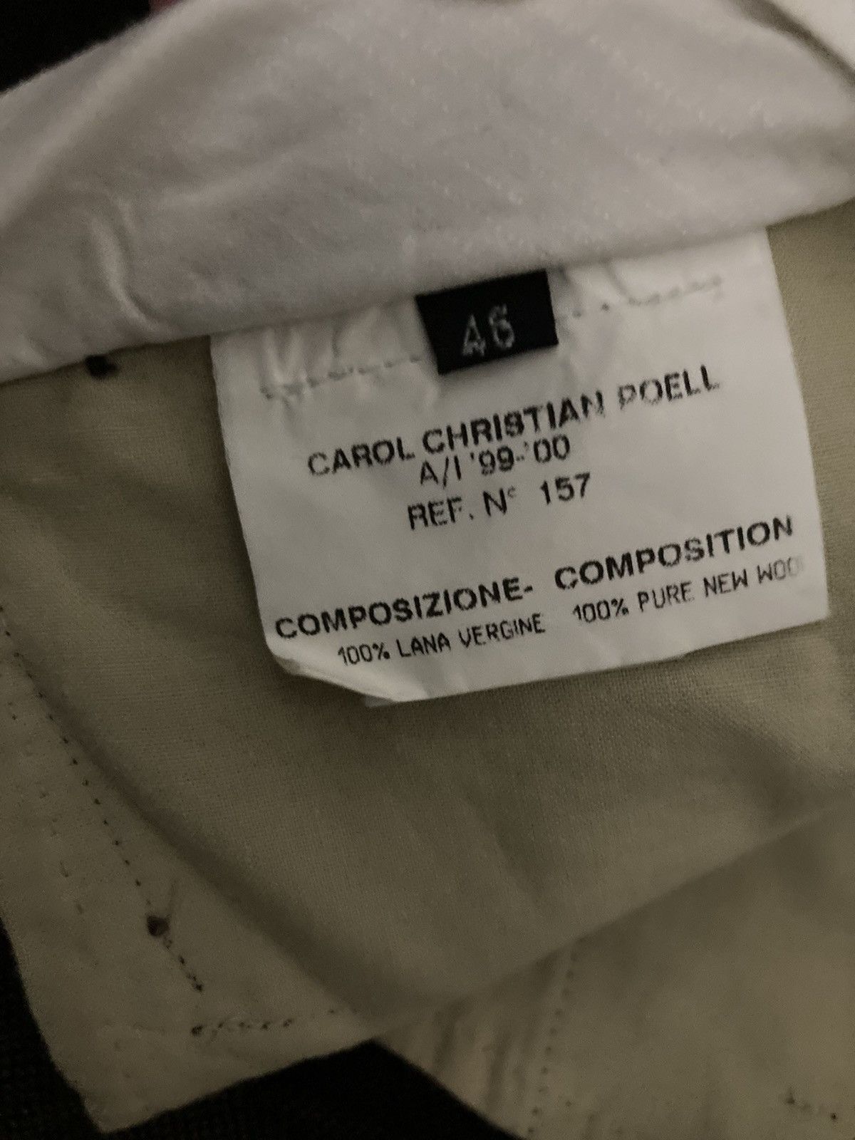 Carol Christian Poell AW99 Carol Christian Poell Wool Pants CCP 1999 2000 Suit Raw Size US 30 / EU 46 - 9 Thumbnail