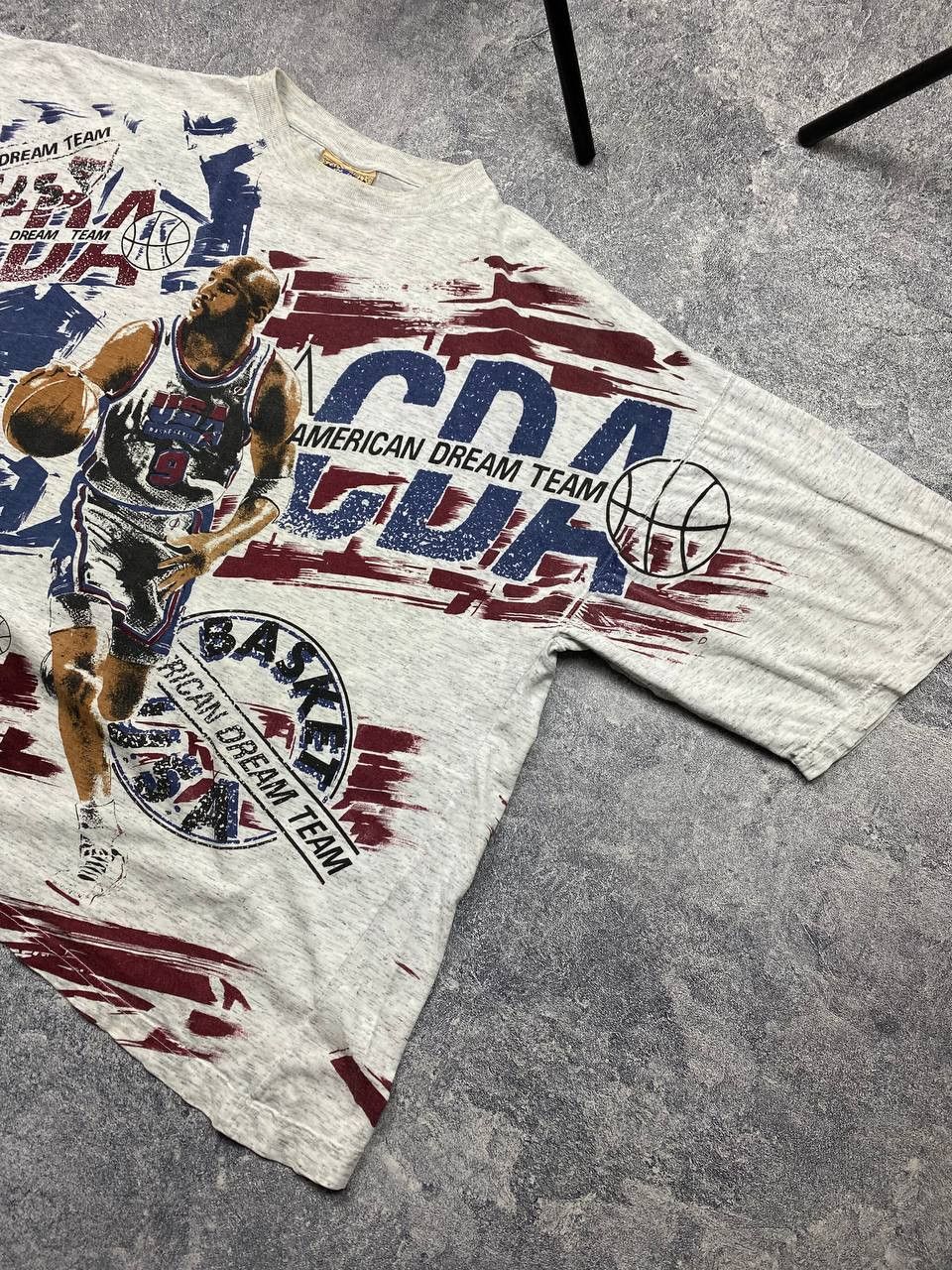 Band Tees × NBA × Vintage Vintage American Dream Team Miller 23 NBA Basketball tee Size US XL / EU 56 / 4 - 7 Thumbnail