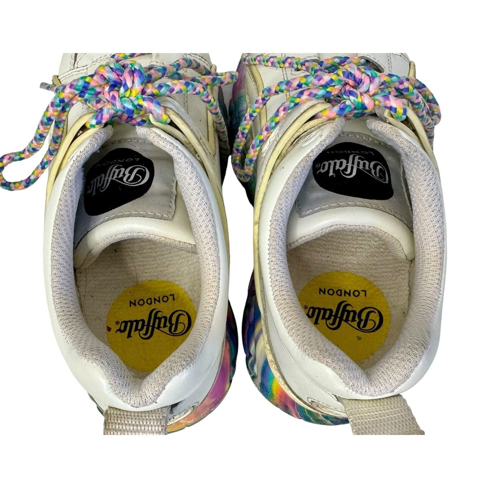 Dolls Kill DOLLSKILL BUFFALO LONDON Rainbow Chunky Platform Sneakers 36 Size US 5.5 / IT 35.5 - 7 Thumbnail