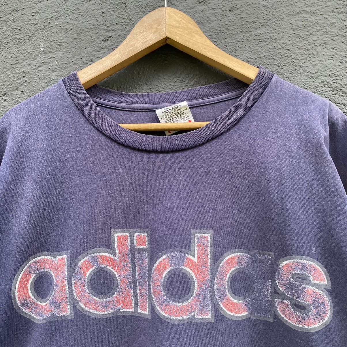 Adidas Thrashed Faded Vintage 90s Adidas ERD GRUNGE NWA DMC TEE Size US XL / EU 56 / 4 - 4 Thumbnail