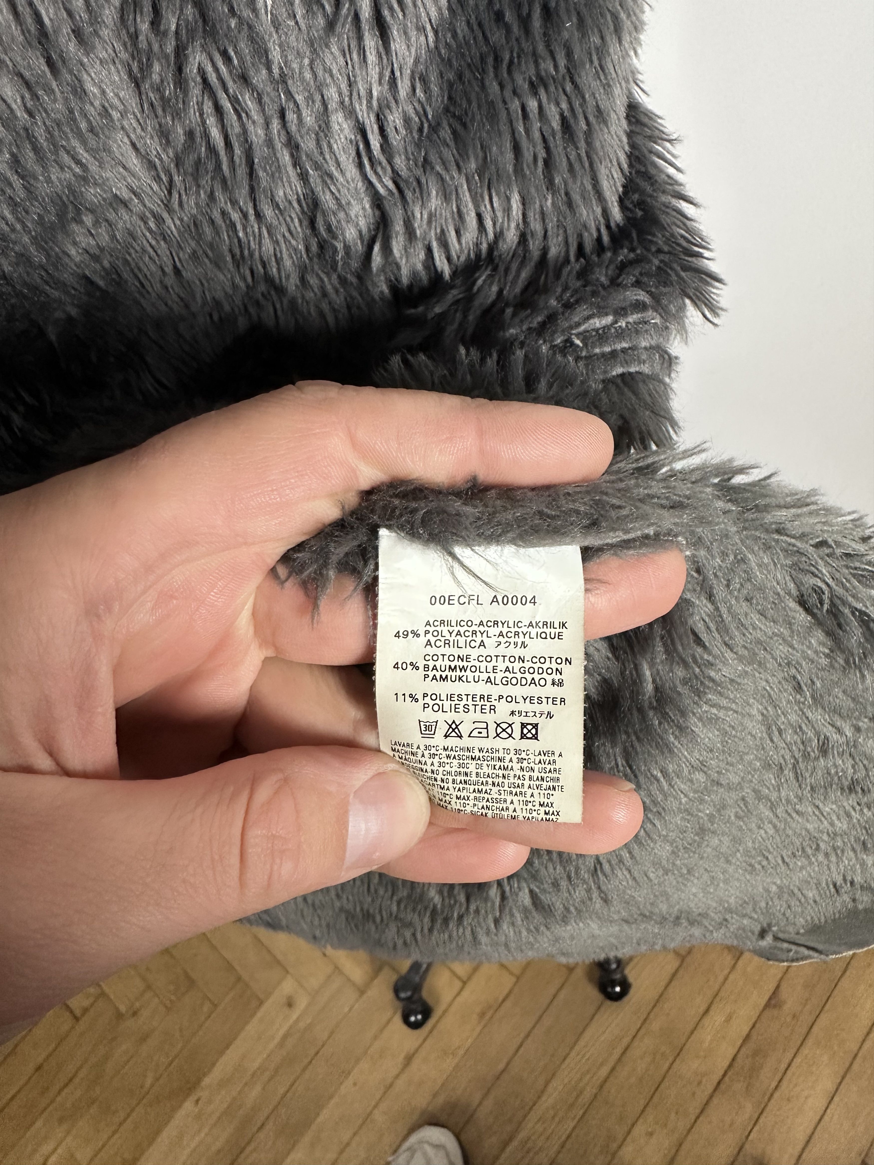 Diesel × Grailed × Vintage Diesel Grey Fur Mod Coat Unique Stitching Comfortable Size M / US 6-8 / IT 42-44 - 12 Thumbnail