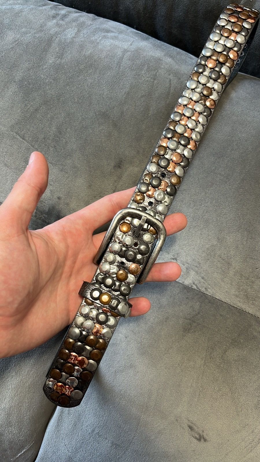 Japanese Brand × Vintage Vintage Rhinestones Distressed bb simon style belst Size ONE SIZE - 4 Thumbnail