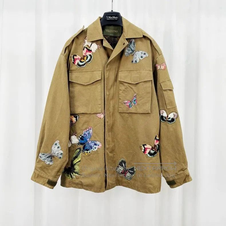 Valentino Valentino Butterfly Embroidered Jacket. Size US M / EU 48-50 / 2 - 1 Thumbnail